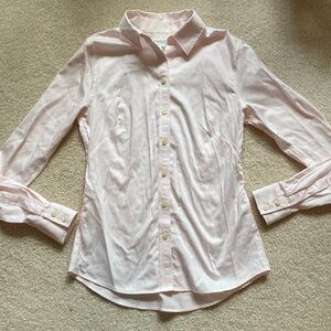 ✨HP✨ EUC banana republic pale pink non-iron fitted button down